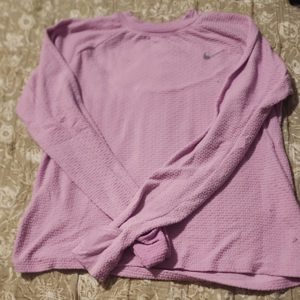 Nike Women's Lavender Textured Sweatshirt